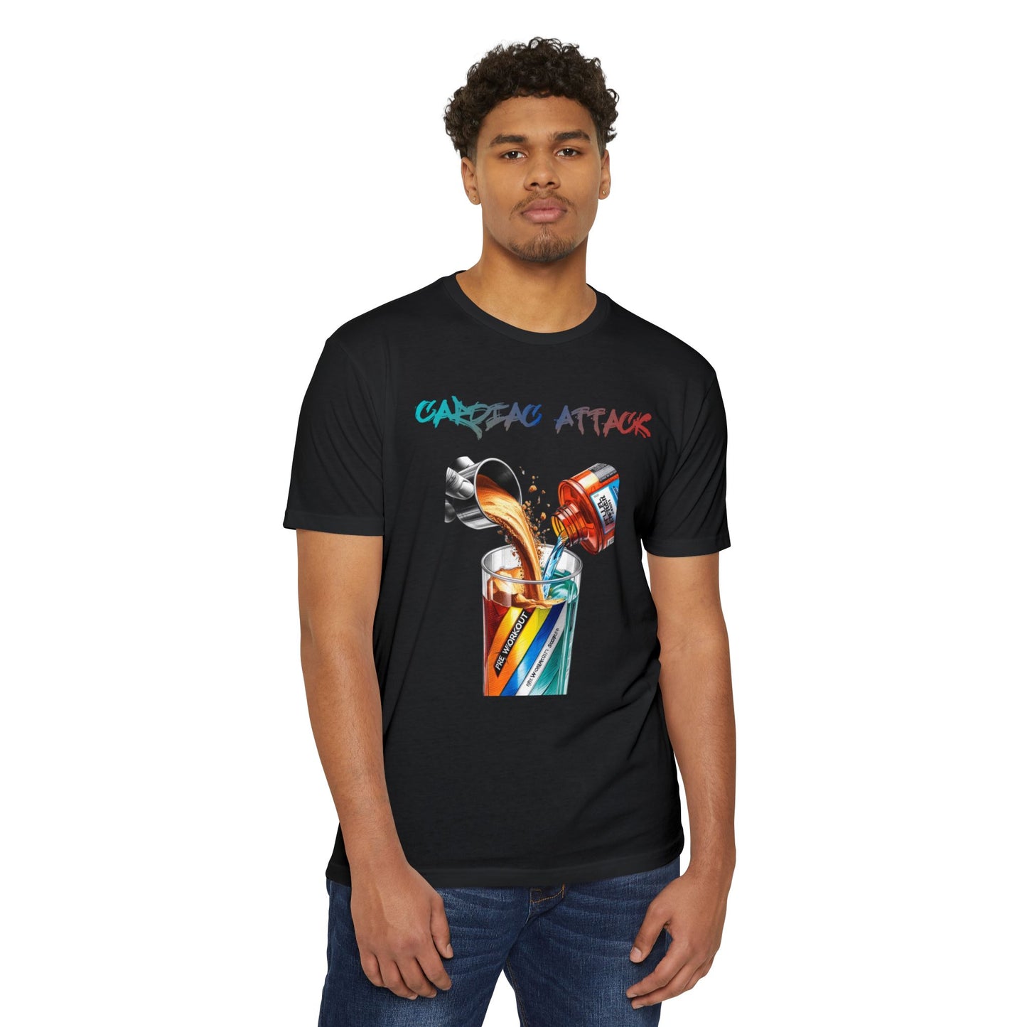 Cardiac Attack Rainbow Graphic Unisex T-Shirt