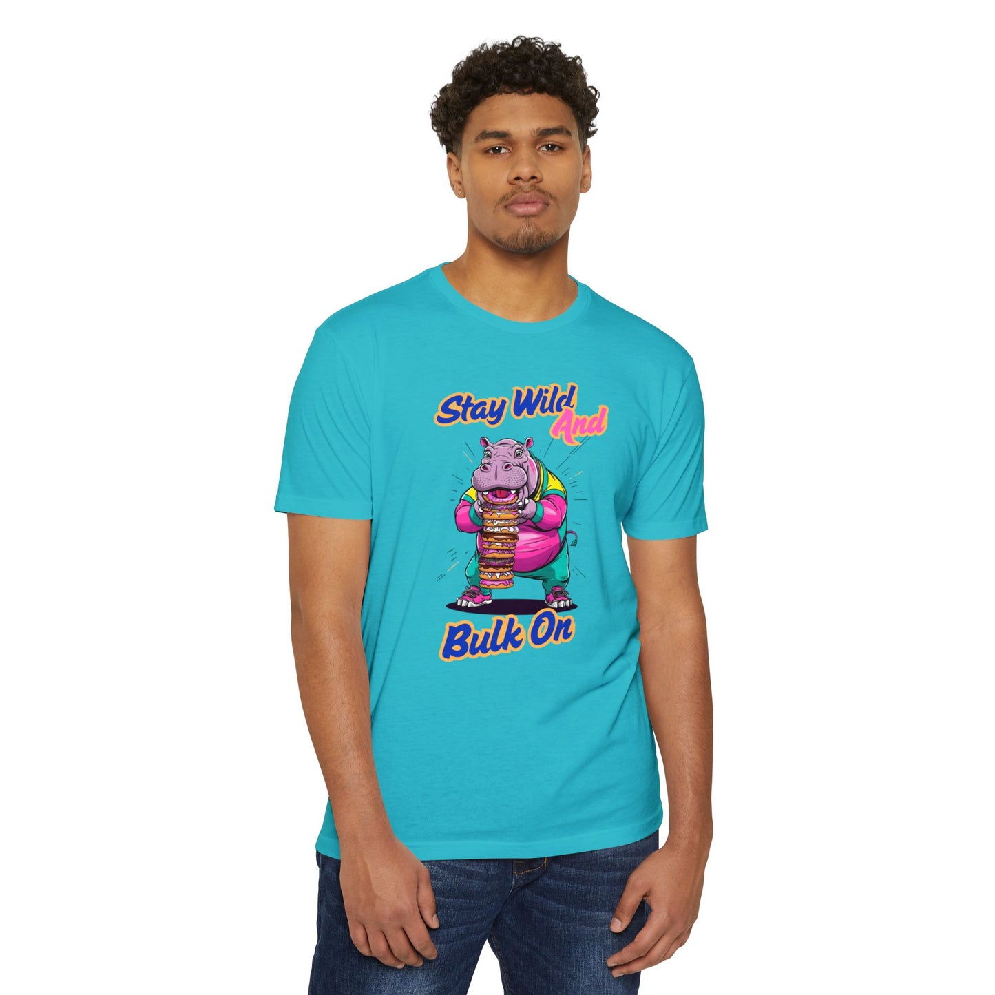 Stay Wild Hippo Variant 1 - Unisex T-Shirt