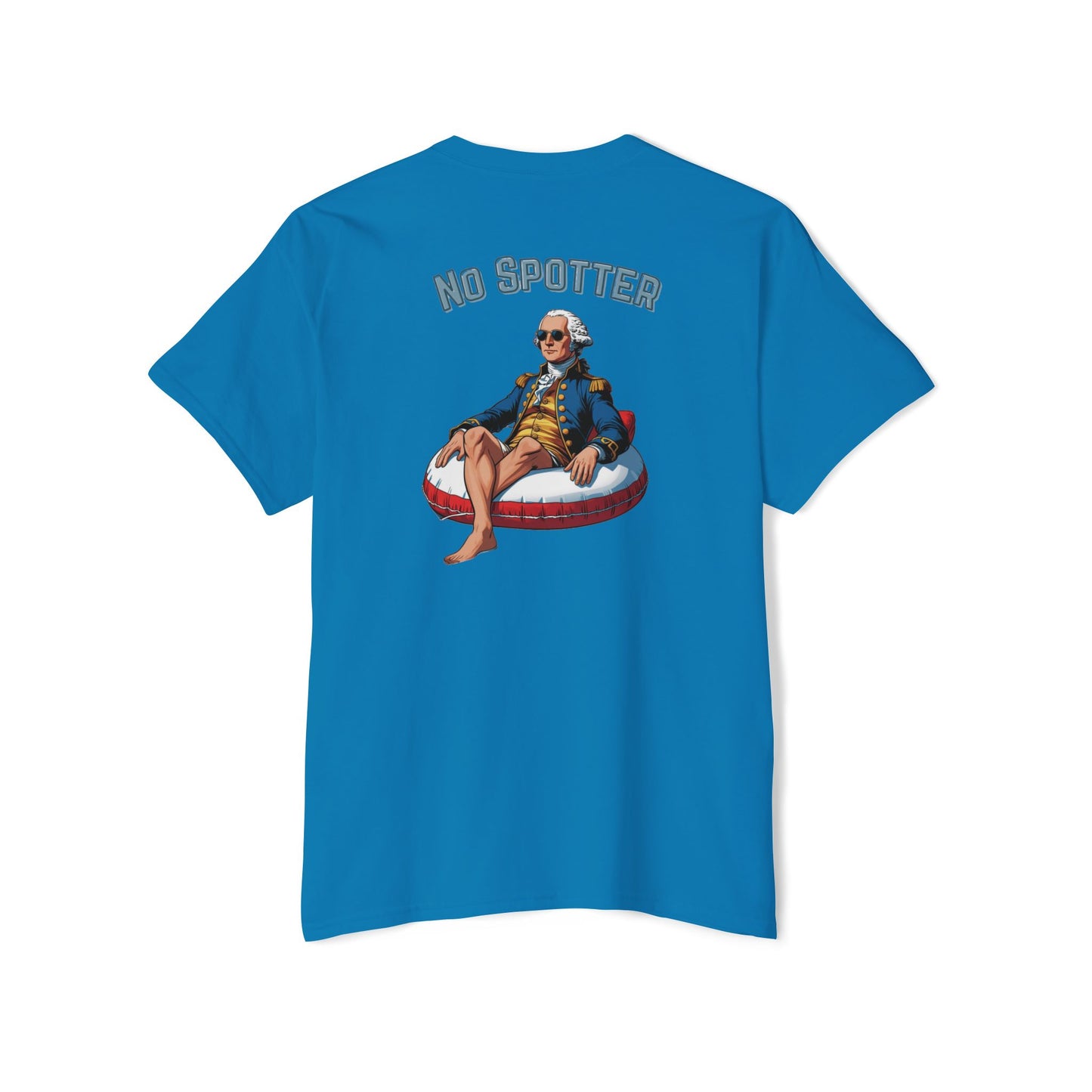 Unisex Pocket Tee - No Spotter! Graphic T-Shirt for BBQs, Pool Parties, Summer Fun, Lounge Wear, Gift Ideas