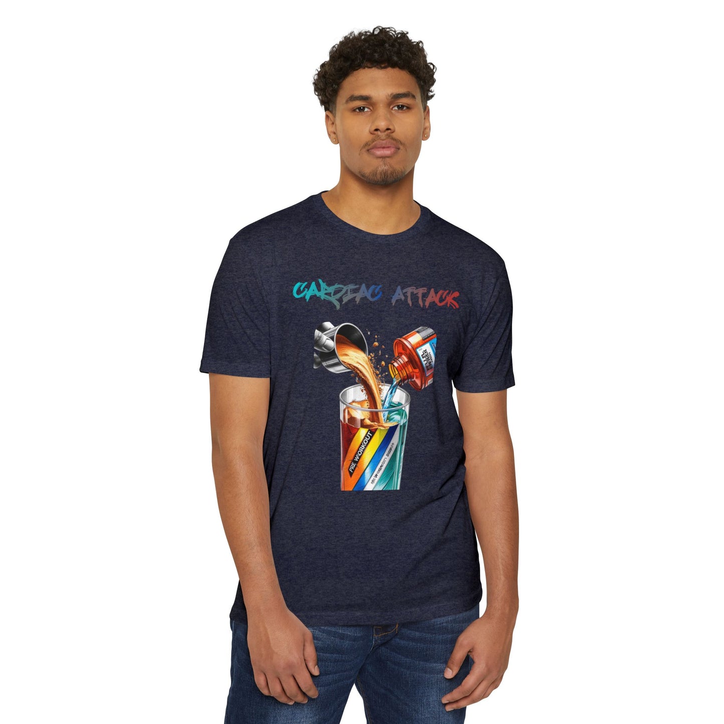 Cardiac Attack Rainbow Graphic Unisex T-Shirt