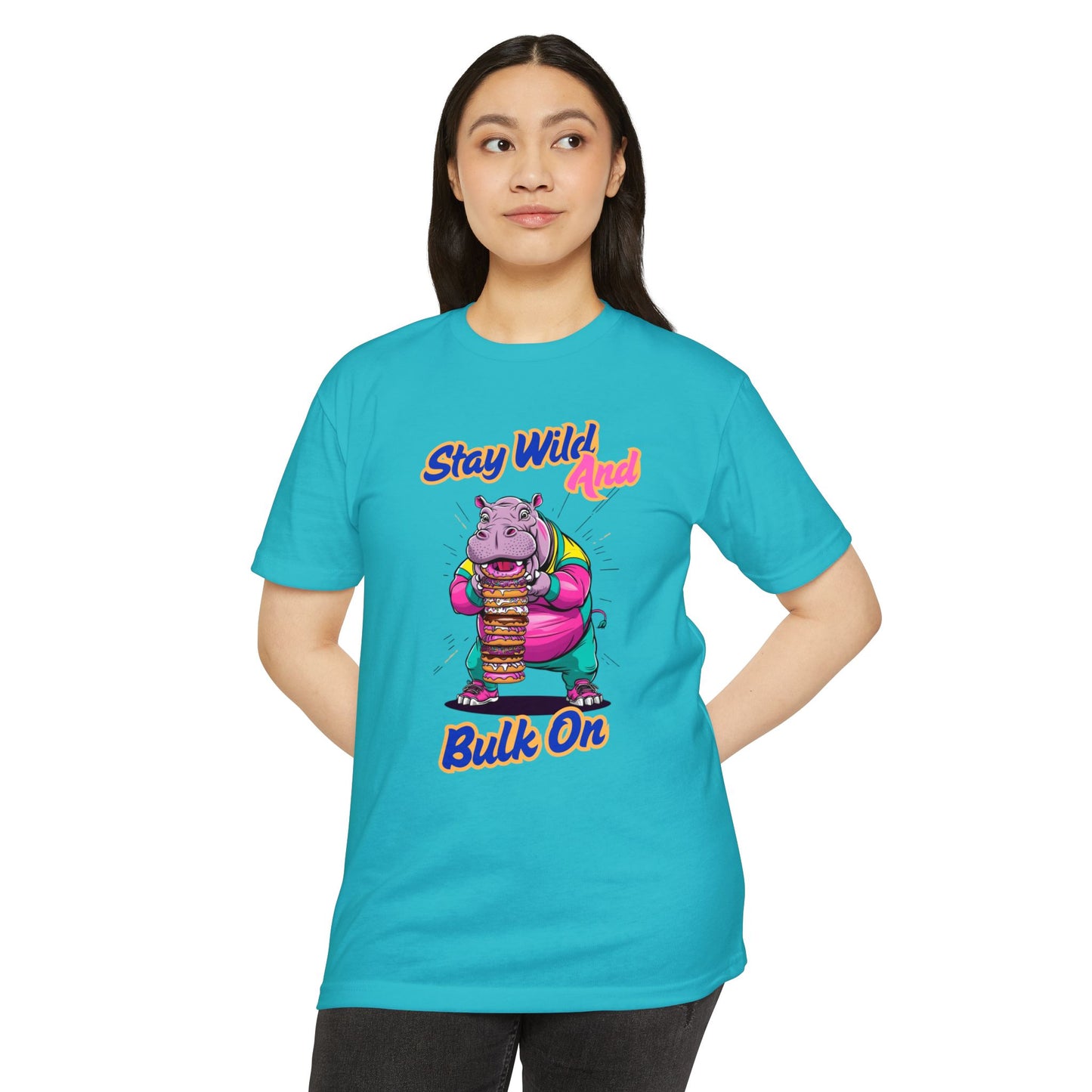 Stay Wild Hippo Variant 1 - Unisex T-Shirt