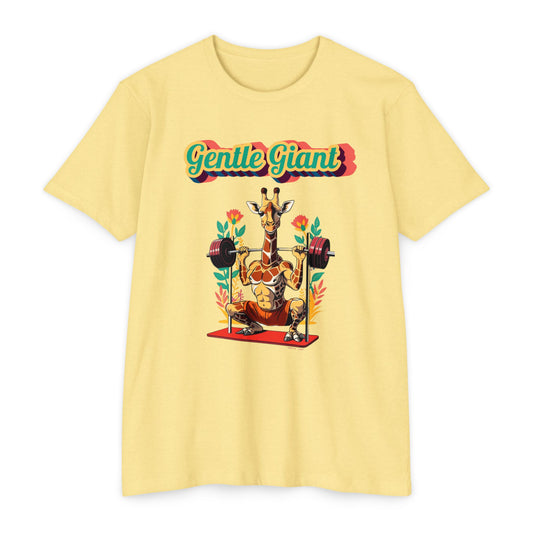Gentle Giant Giraffe Graphic T-Shirt for Animal Lovers
