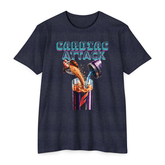 Cardiac Attack Purple Unisex Jersey T-Shirt