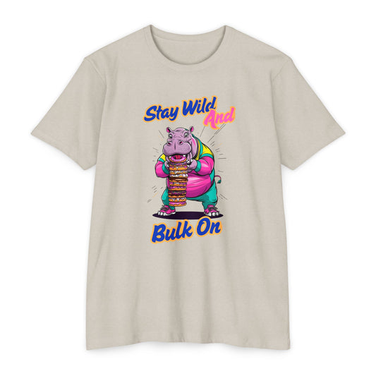 Stay Wild Hippo Variant 1 - Unisex T-Shirt