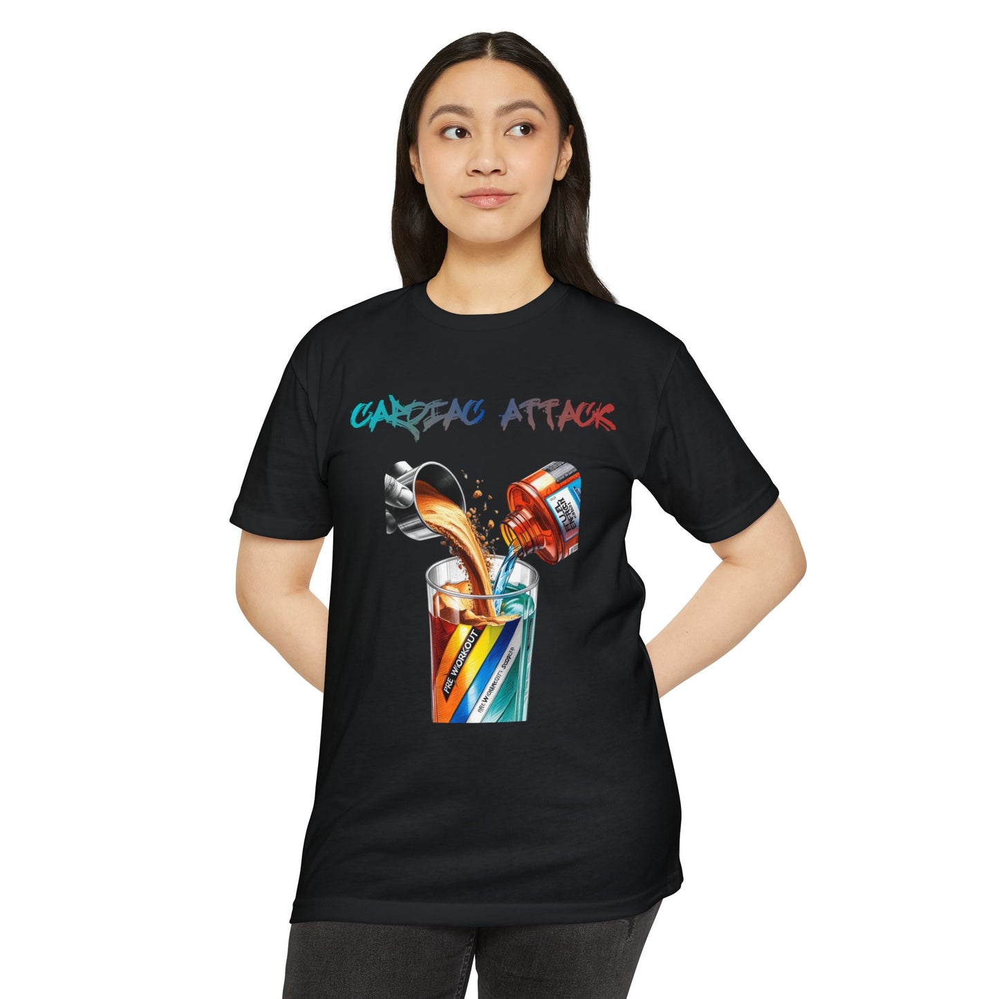 Cardiac Attack Rainbow Graphic Unisex T-Shirt