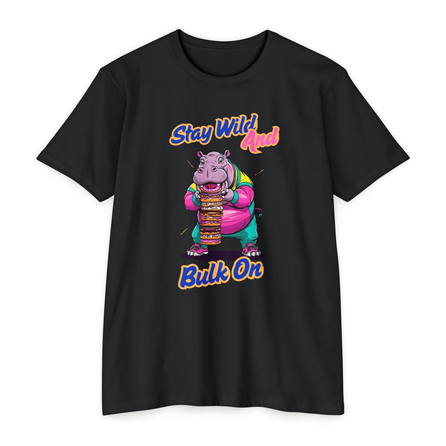 Stay Wild Hippo Variant 1 - Unisex T-Shirt