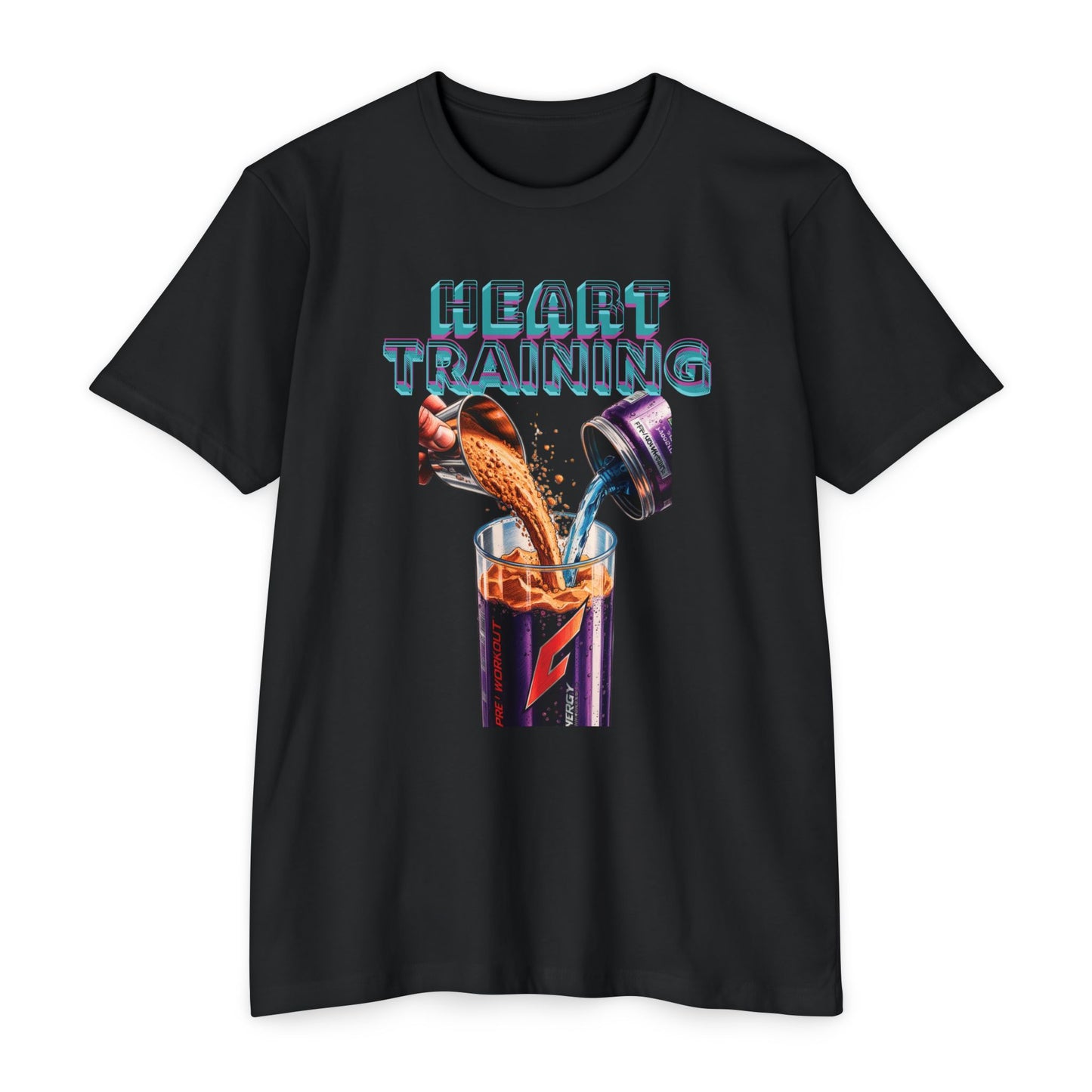 Heart Training Purple Unisex CVC Jersey T-Shirt