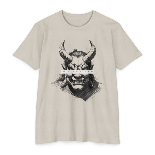 No Spotter Oni Grey Unisex CVC Jersey T-shirt