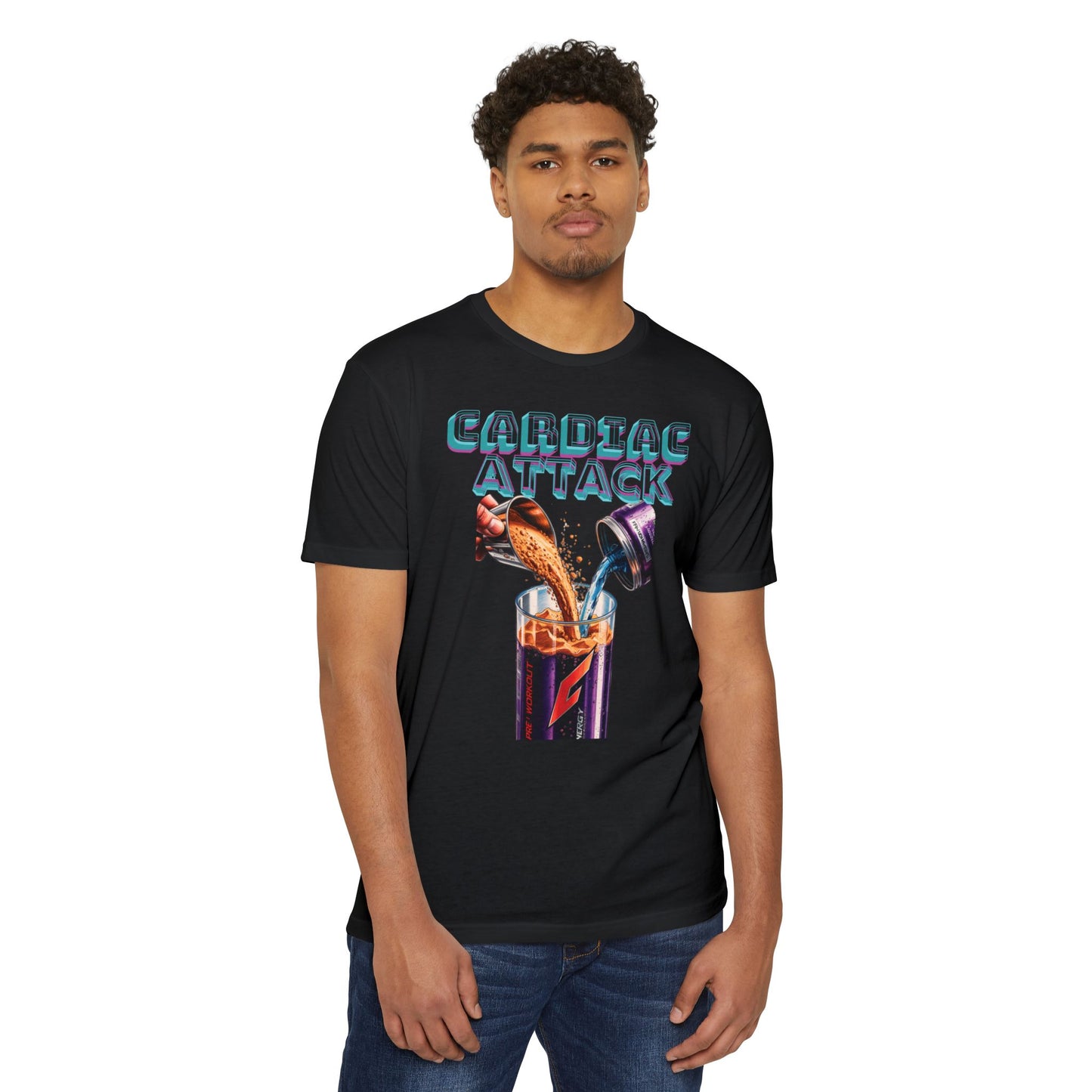 Cardiac Attack Purple Unisex Jersey T-Shirt