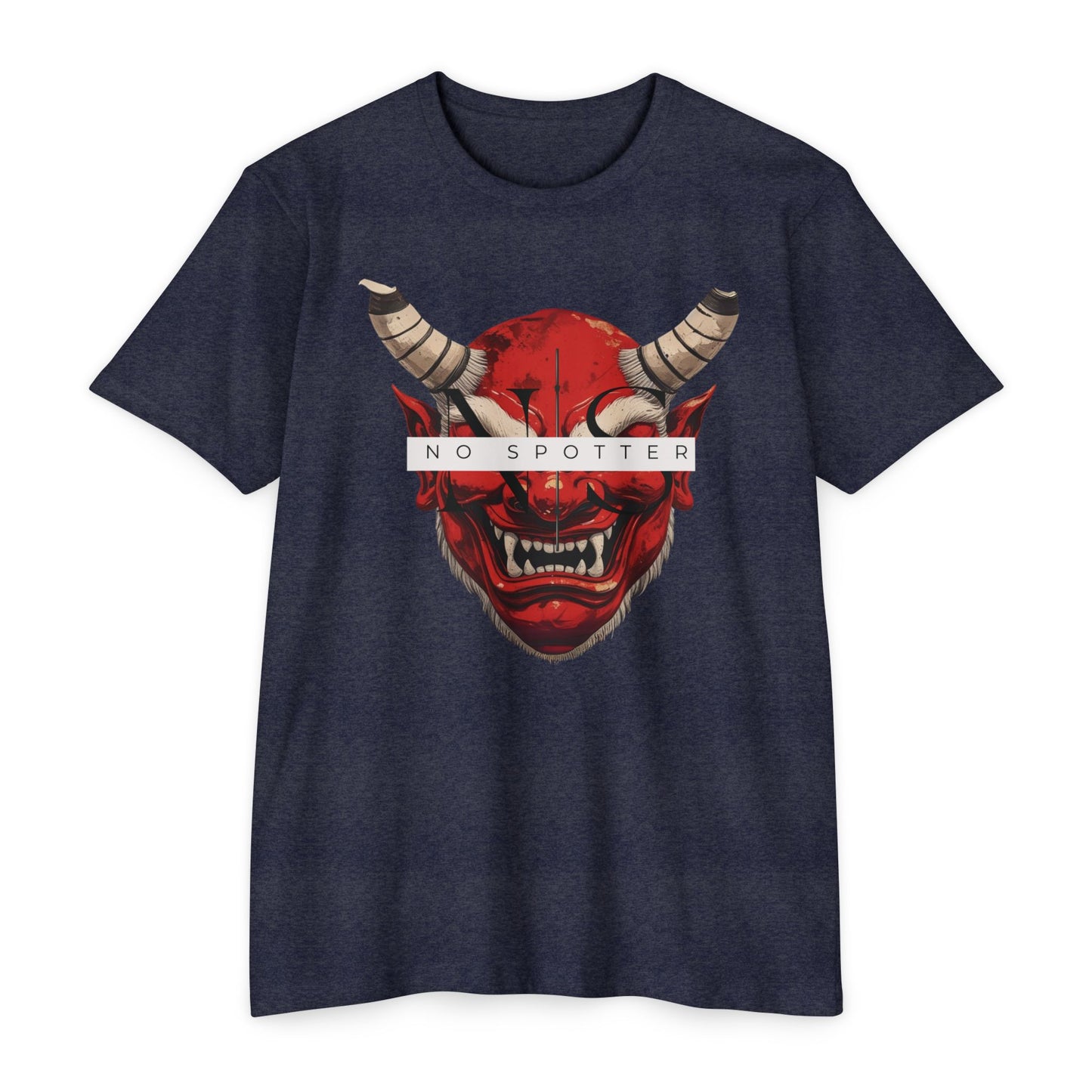 No Spotter Oni Red Unisex CVC Jersey T-shirt