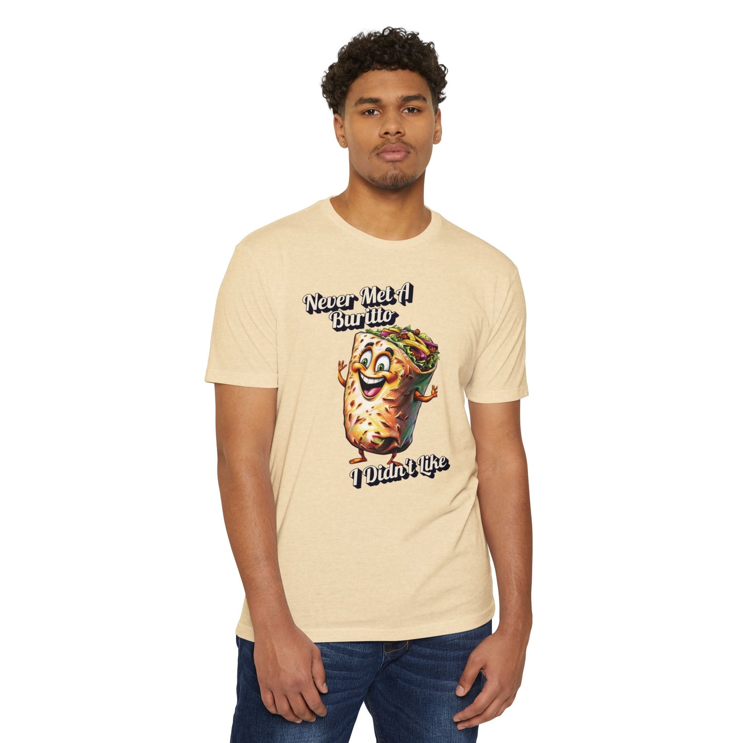 Burrito Lover 2 T-Shirt - "Never Met a Burrito I Didn't Like"
