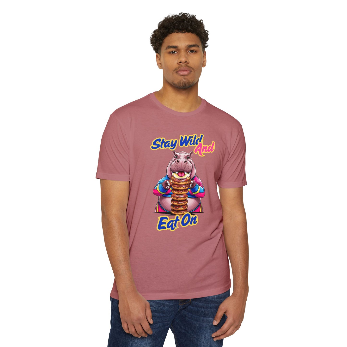 Stay Wild Hippo Variant 1 - Unisex T-Shirt