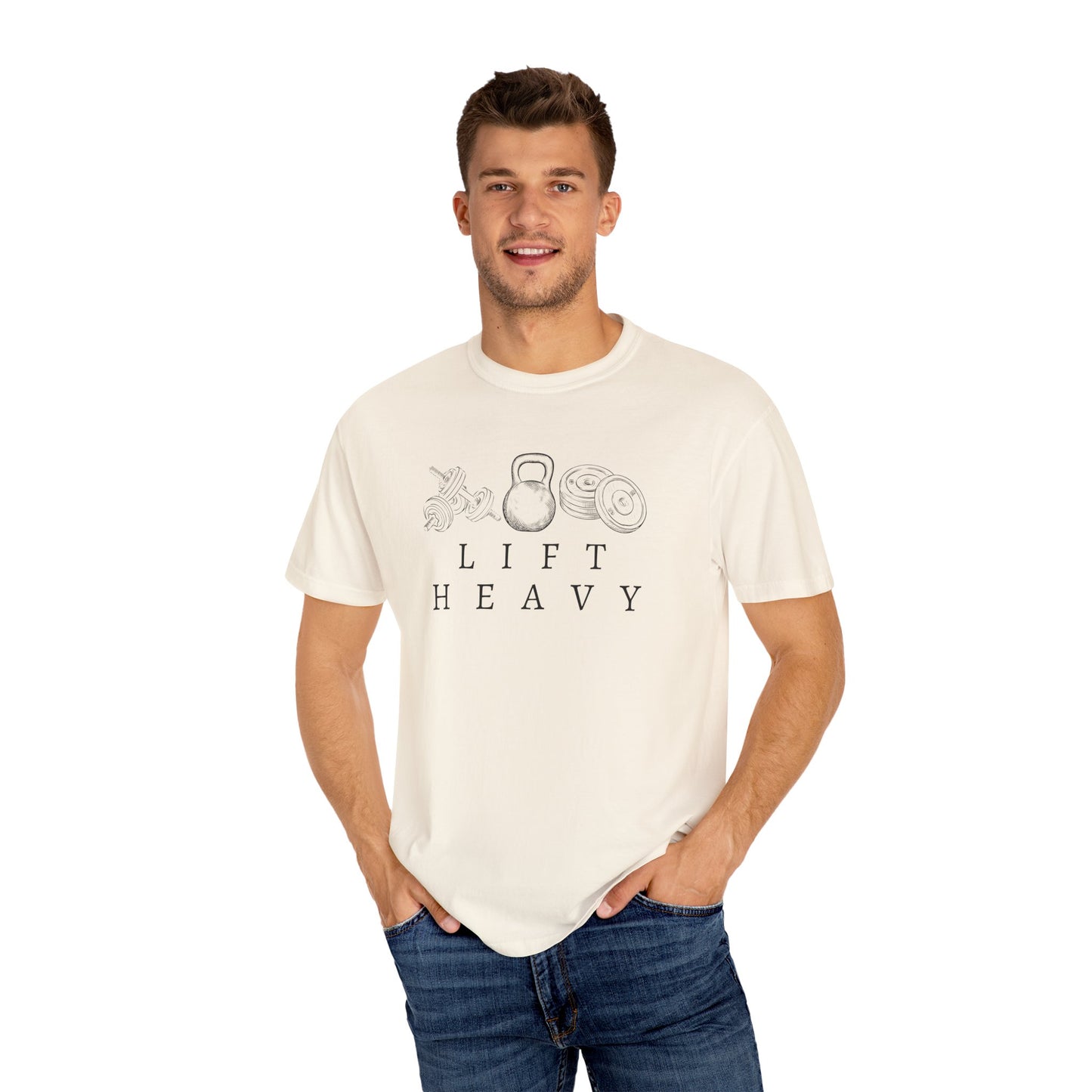 Lift Heavy Weights - Comfort Colors Unisex Garment-Dyed T-shirt