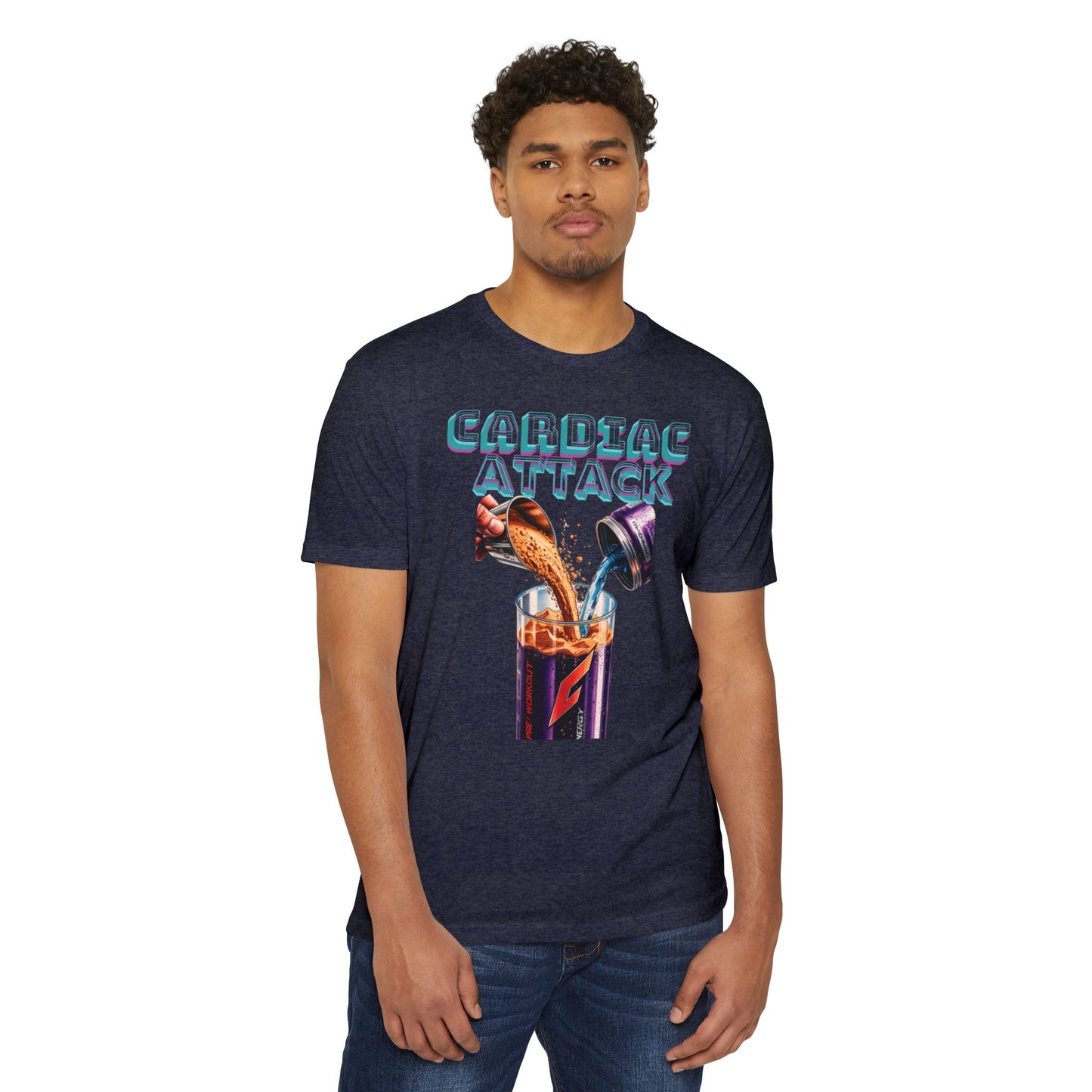 Cardiac Attack Purple Unisex Jersey T-Shirt