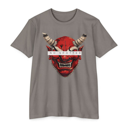 No Spotter Oni Red Unisex CVC Jersey T-shirt