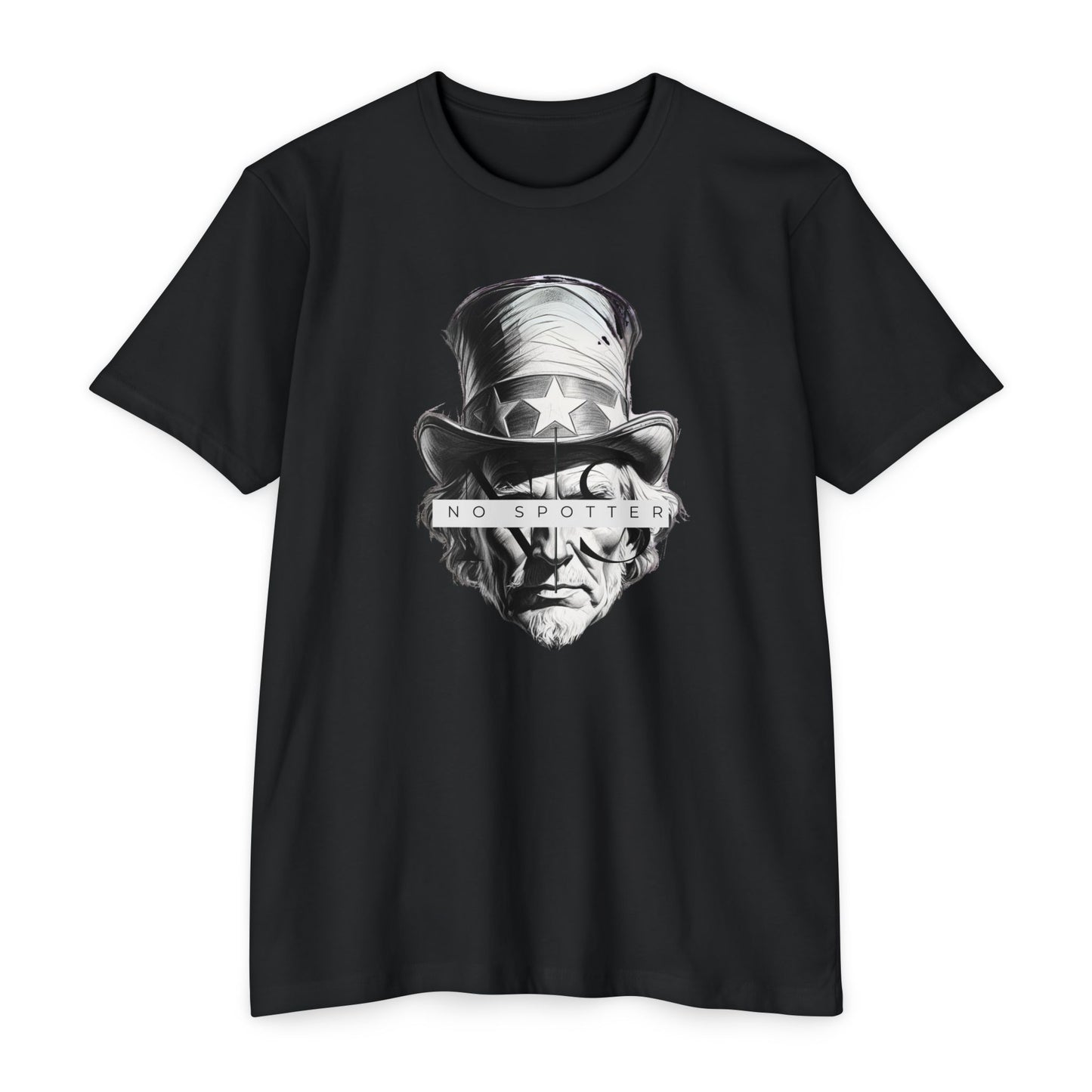 Uncle Sam Black and White T-shirt