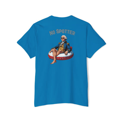Unisex Pocket Tee - No Spotter! Graphic T-Shirt for BBQs, Pool Parties, Summer Fun, Lounge Wear, Gift Ideas