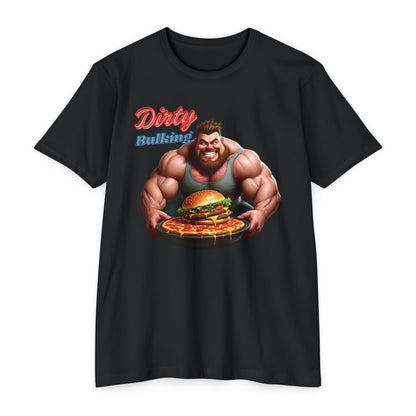 Dirty Bulking Unisex CVC T-Shirt - Fun Fitness Apparel for Gains Lovers
