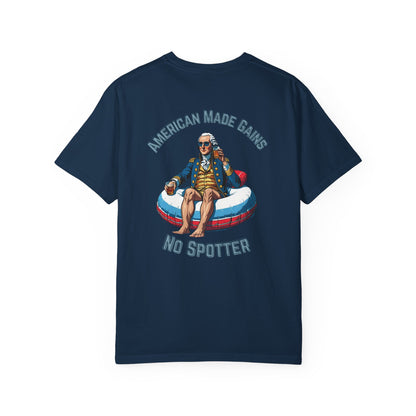 American Made Gains Unisex T-Shirt | Fun Fitness Tee, Gym Apparel, Gift for Him, Casual Wear, Adult Humor Shirt