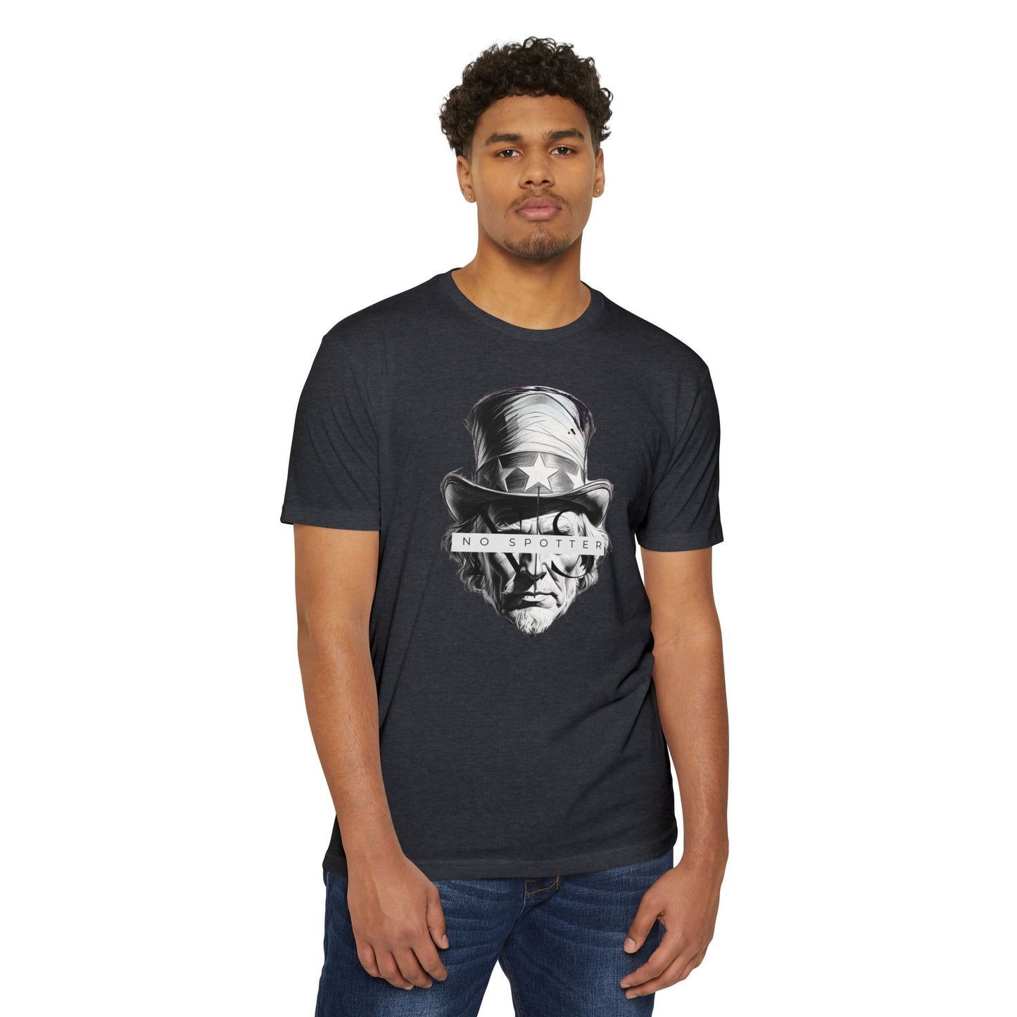 Uncle Sam Black and White T-shirt