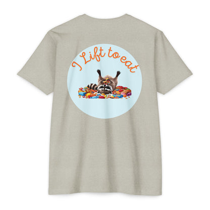 "I Lift To Eat" - CVC Jersey Tee