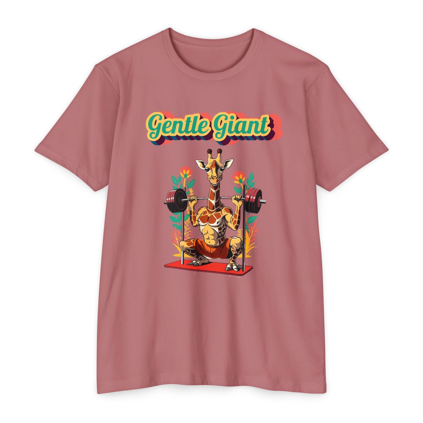 Gentle Giant Giraffe Graphic T-Shirt for Animal Lovers