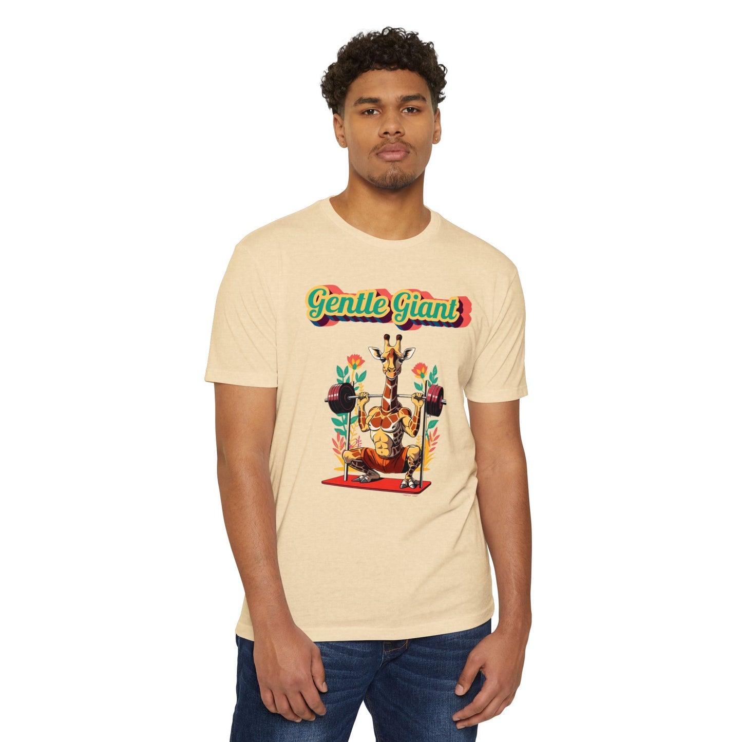 Gentle Giant Giraffe Graphic T-Shirt for Animal Lovers