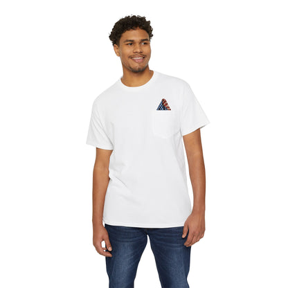 Unisex Pocket Tee - No Spotter! Graphic T-Shirt for BBQs, Pool Parties, Summer Fun, Lounge Wear, Gift Ideas