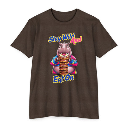 Stay Wild Hippo Variant 1 - Unisex T-Shirt