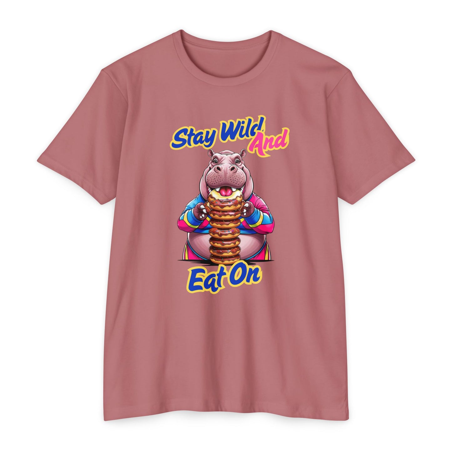 Stay Wild Hippo Variant 1 - Unisex T-Shirt