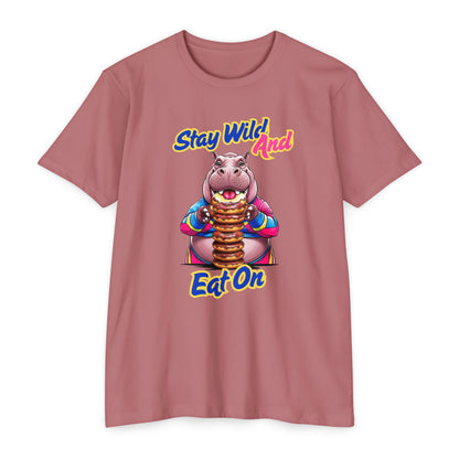 Stay Wild Hippo Variant 1 - Unisex T-Shirt