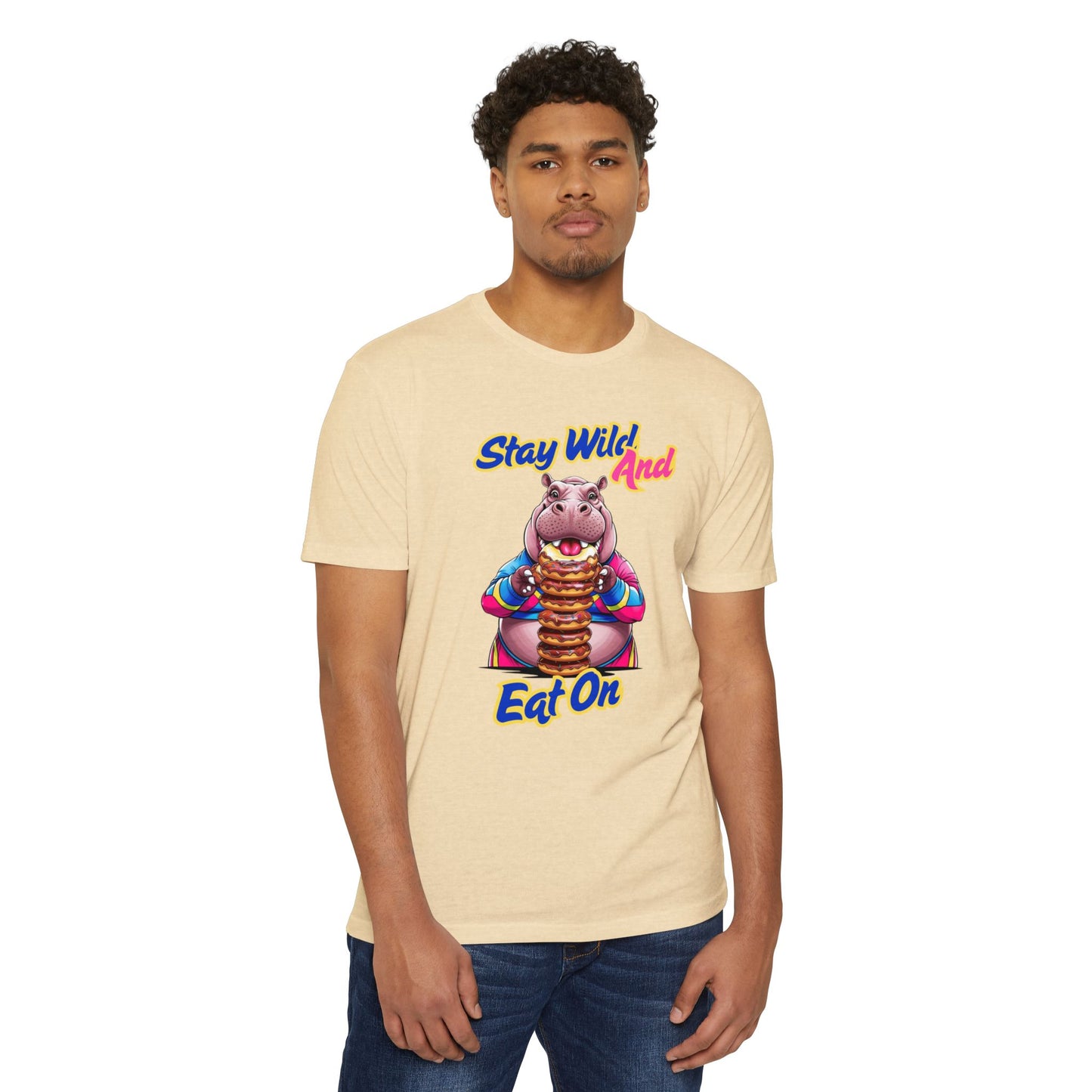 Stay Wild Hippo Variant 1 - Unisex T-Shirt