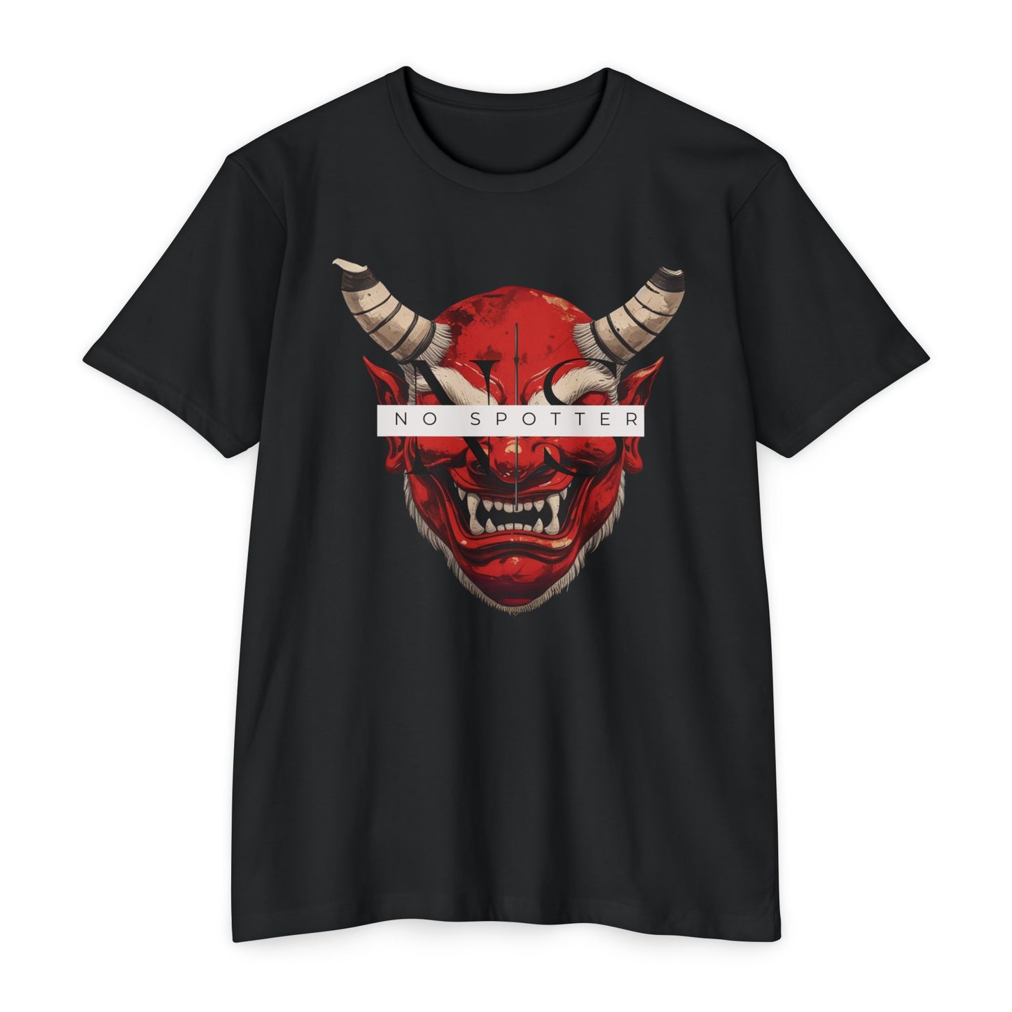 No Spotter Oni Red Unisex CVC Jersey T-shirt
