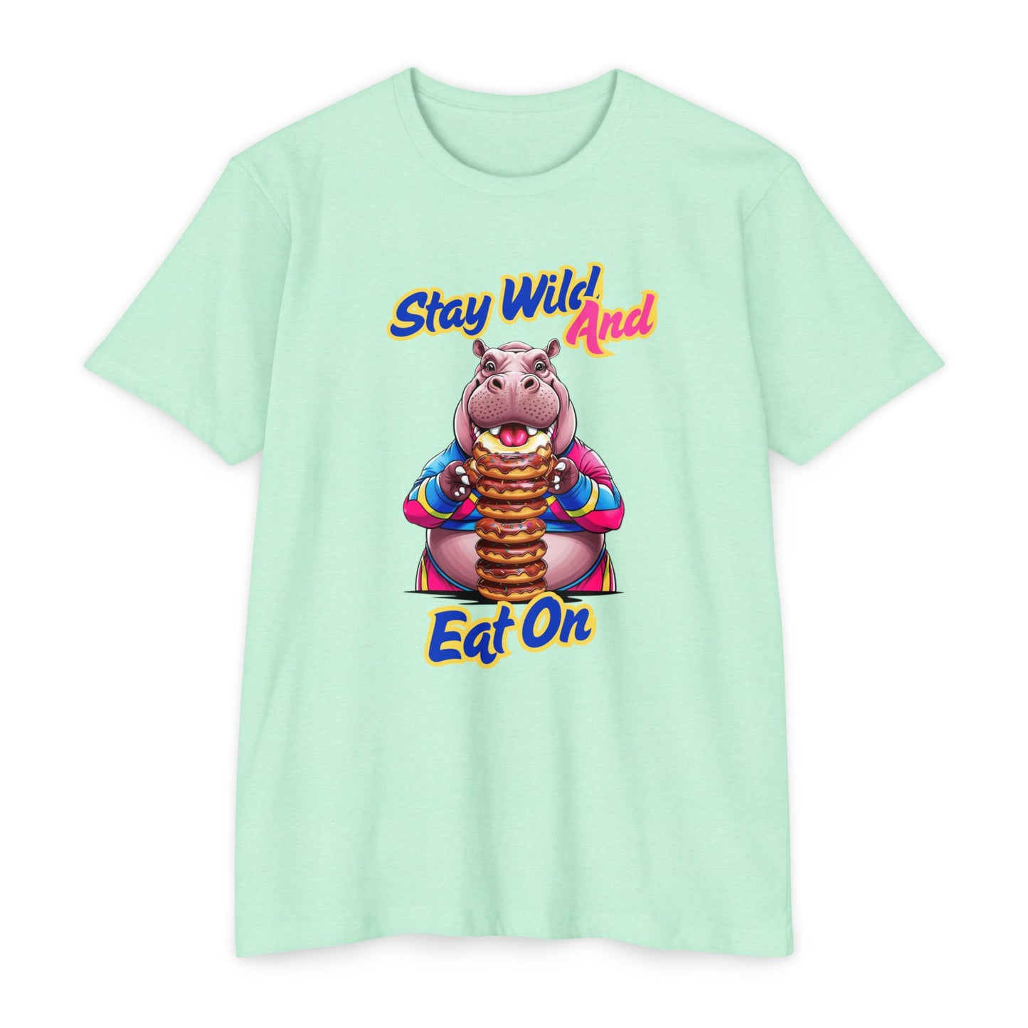 Stay Wild Hippo Variant 1 - Unisex T-Shirt