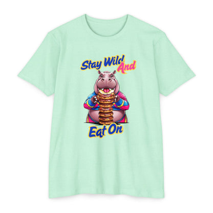 Stay Wild Hippo Variant 1 - Unisex T-Shirt