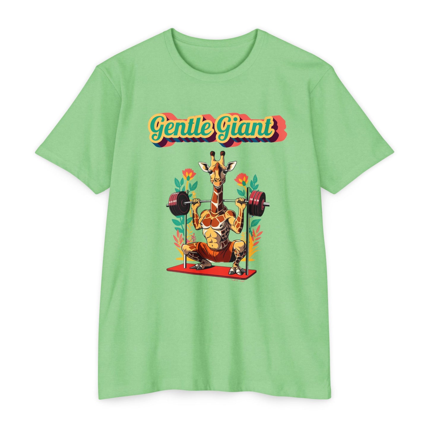 Gentle Giant Giraffe Graphic T-Shirt for Animal Lovers