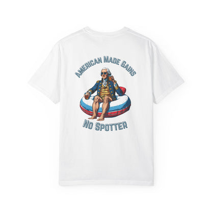 American Made Gains Unisex T-Shirt | Fun Fitness Tee, Gym Apparel, Gift for Him, Casual Wear, Adult Humor Shirt