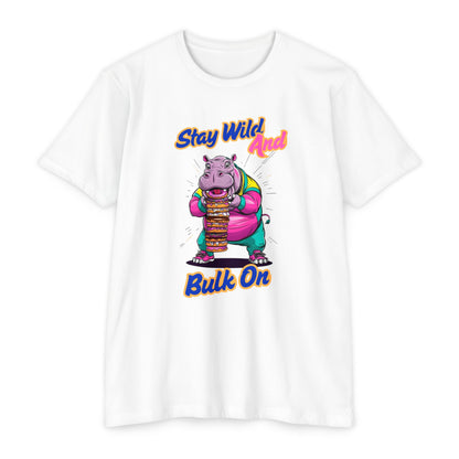 Stay Wild Hippo Variant 1 - Unisex T-Shirt