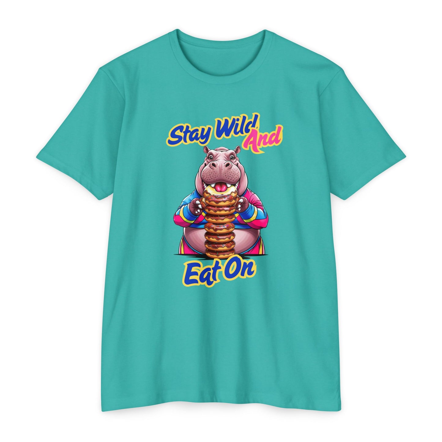 Stay Wild Hippo Variant 1 - Unisex T-Shirt
