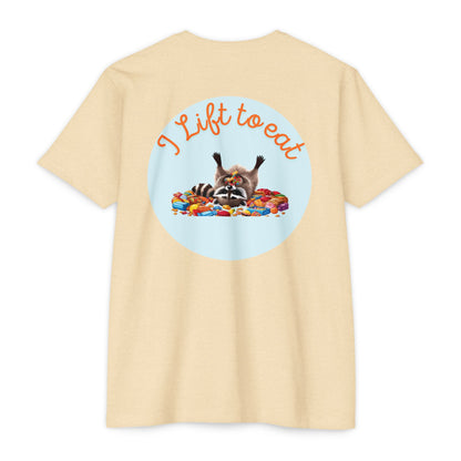 "I Lift To Eat" - CVC Jersey Tee
