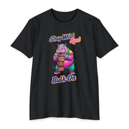 Stay Wild Hippo Variant 1 - Unisex T-Shirt