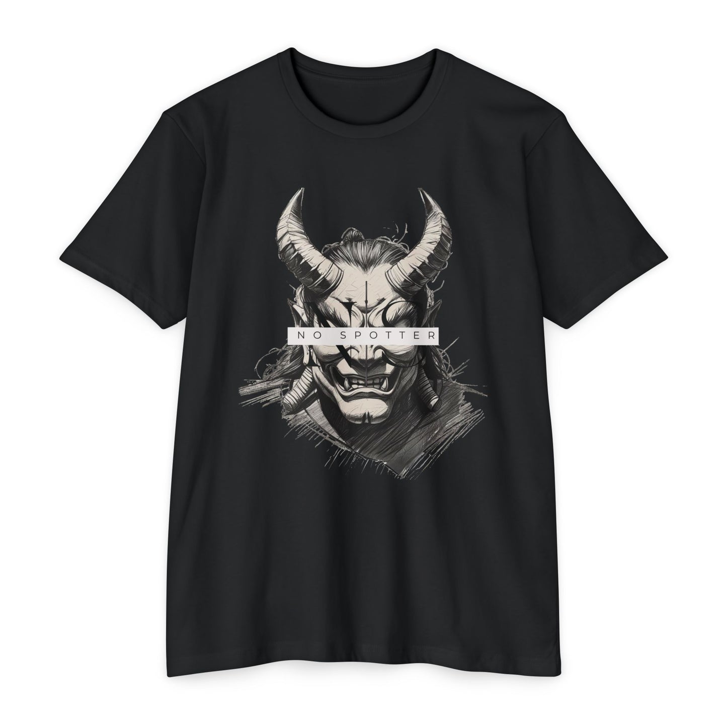 No Spotter Oni Grey Unisex CVC Jersey T-shirt