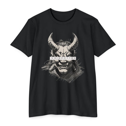 No Spotter Oni Grey Unisex CVC Jersey T-shirt