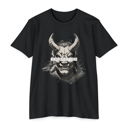 No Spotter Oni Grey Unisex CVC Jersey T-shirt