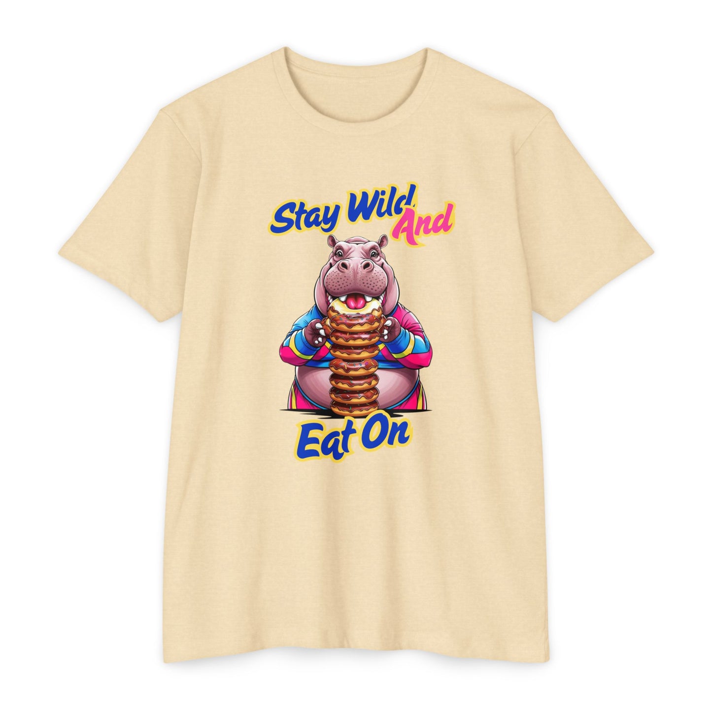 Stay Wild Hippo Variant 1 - Unisex T-Shirt