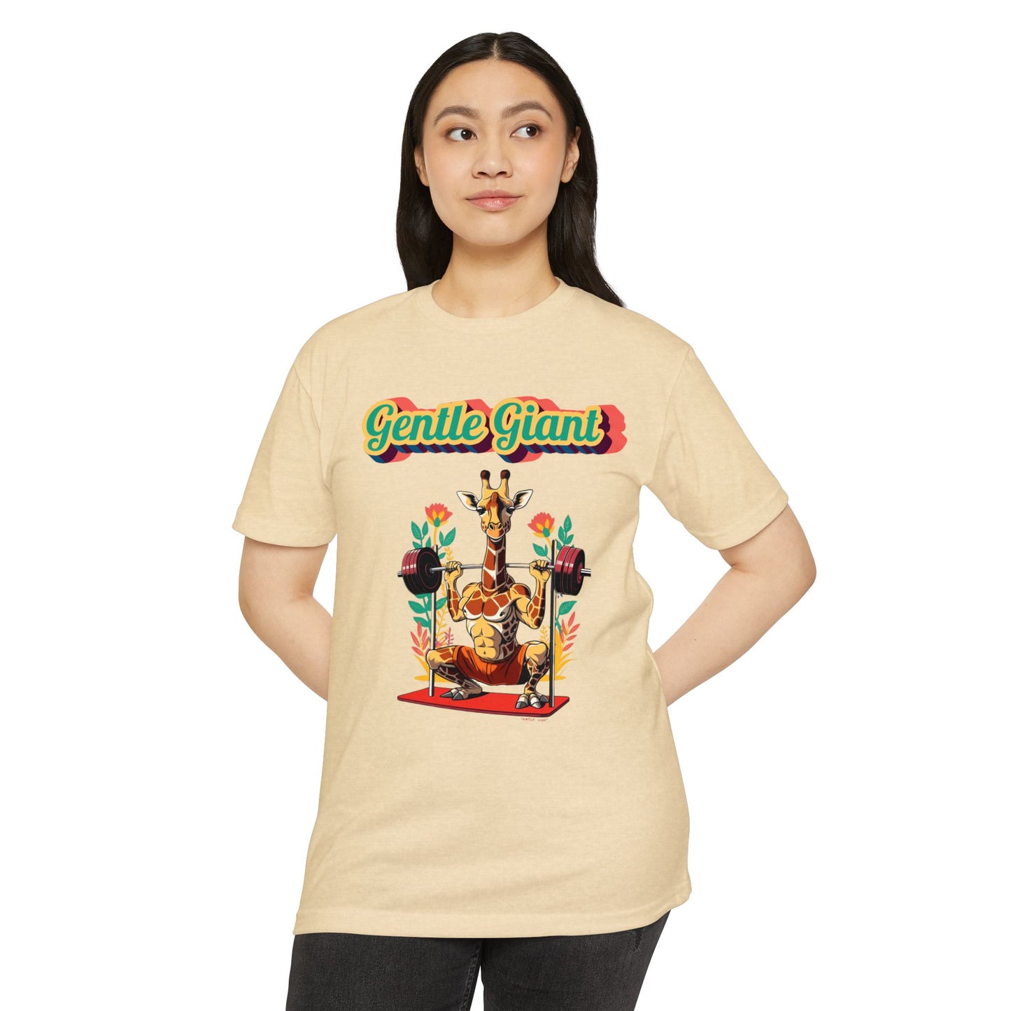 Gentle Giant Giraffe Graphic T-Shirt for Animal Lovers