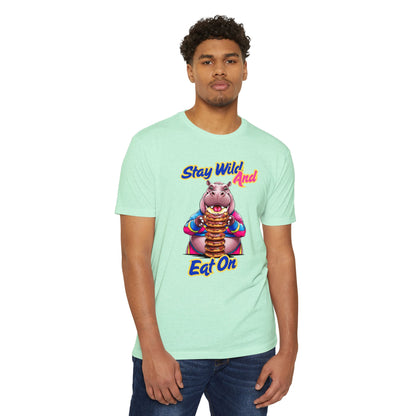 Stay Wild Hippo Variant 1 - Unisex T-Shirt