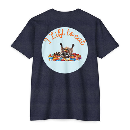 "I Lift To Eat" - CVC Jersey Tee