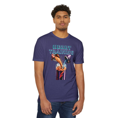 Heart Training Purple Unisex CVC Jersey T-Shirt