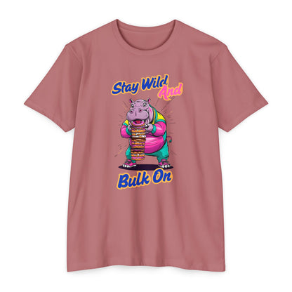 Stay Wild Hippo Variant 1 - Unisex T-Shirt